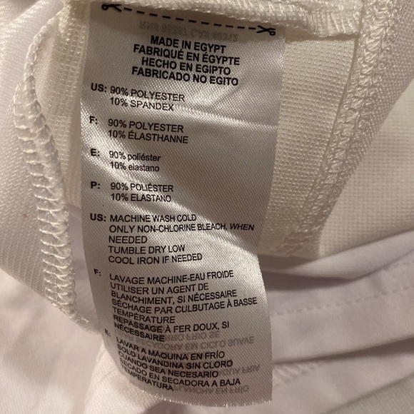 NWT Adidas white golf skort (shorts attached) 2 front pockets, 1 back pocket - Picture 7 of 8